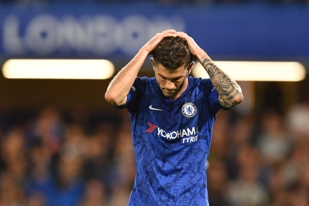 Christian Pulisic is going through a frustrating spell in his first season with English titan Chelsea. (Olly Greenwood/Getty)