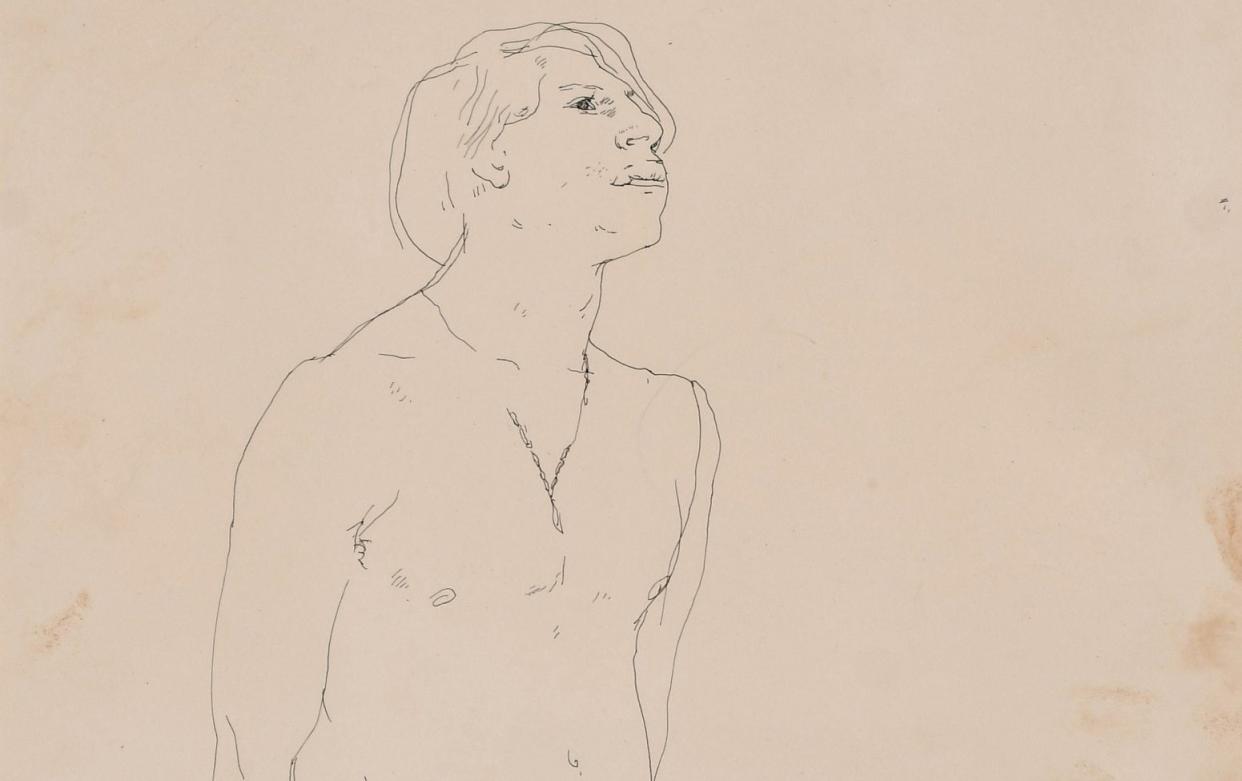 Section of the sketch which is expected to sell for around £40,000
