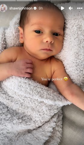 <p>Shawn Johnson East/Instagram</p> Shawn Johnson East's baby son Bear.