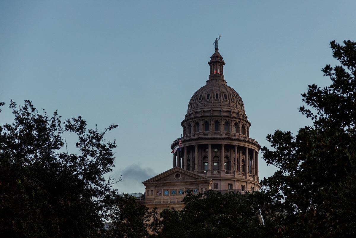 Morning sunlight falls on the Texas Capitol dome on Sept. 16, 2023, in Austin.