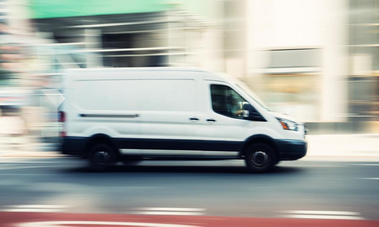 <span>A diesel van: drivers who go electric may find they can’t use some public charging stations, owing to size or inadequate cables.</span><span>Photograph: ThePalmer/Getty Images</span>