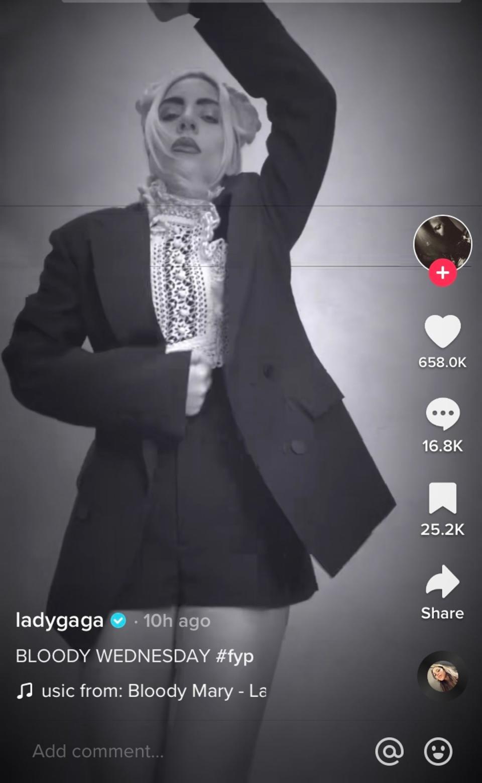 Gaga’s fans praised her dance moves (TikTok)