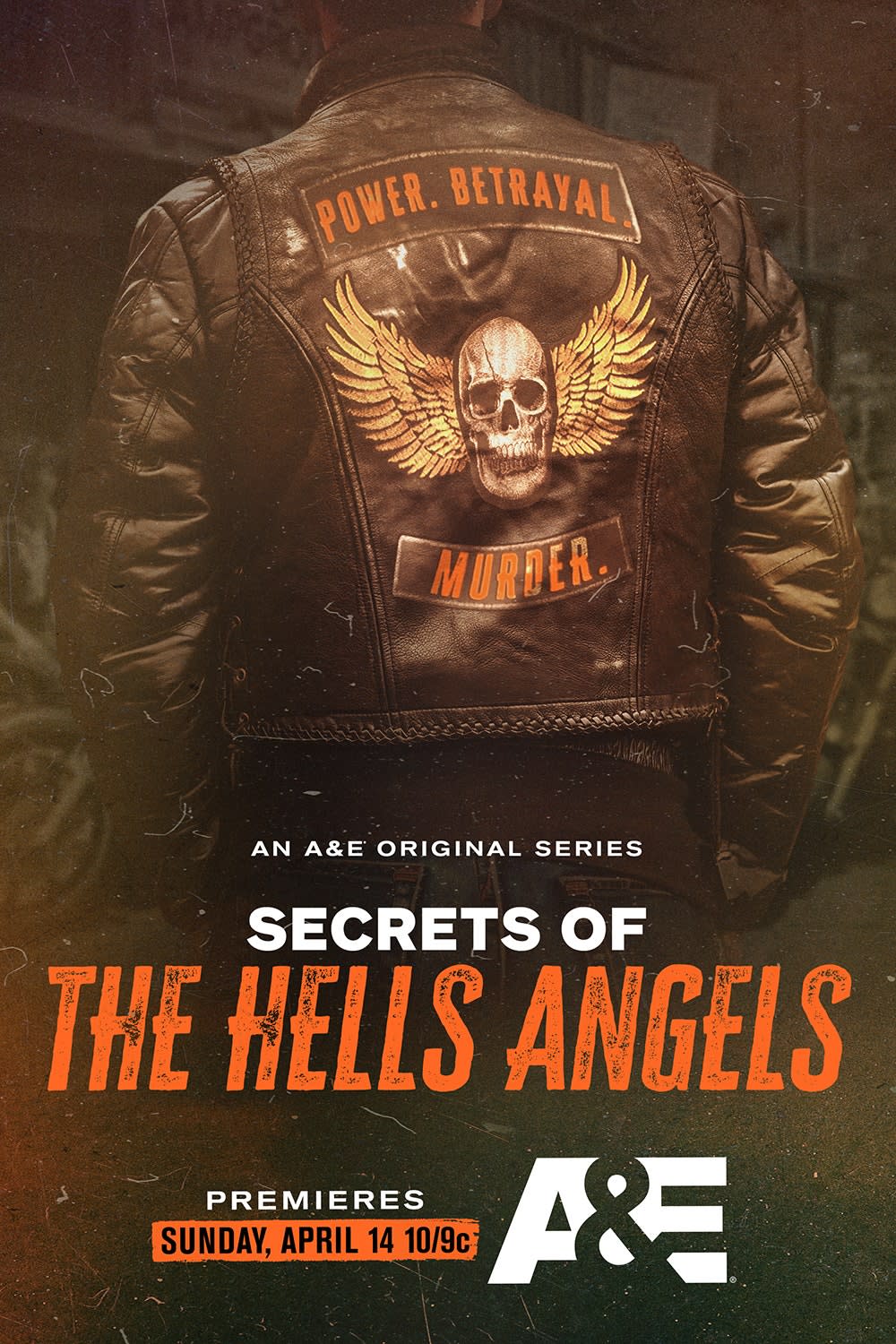 Poster for Secrets of the Hells Angels showing back of biker jacket