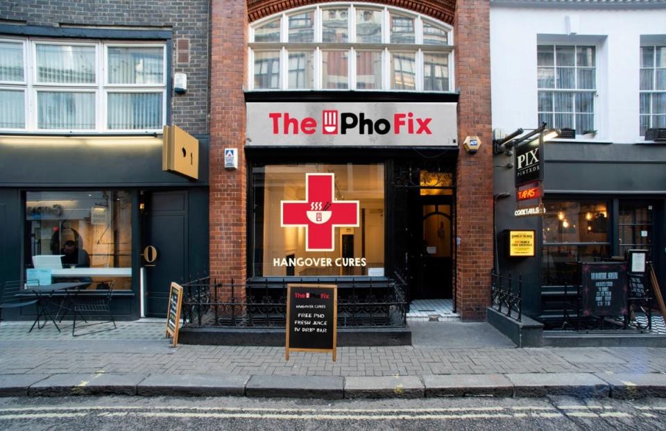 Pho-Fix: Soho pop-up to give away hundreds of bowls of Pho alongside hangover-curing IV drips and juices  (Press handout)