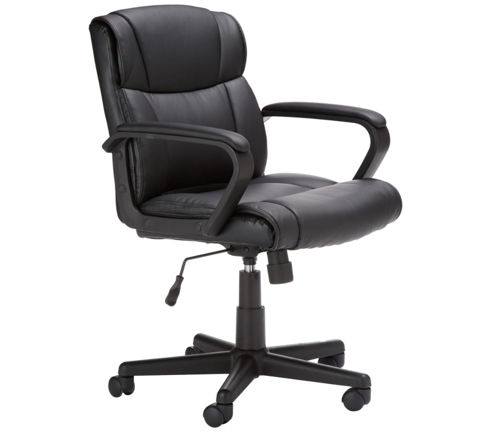 Amazon Basics Padded Office Desk Chair with Armrests