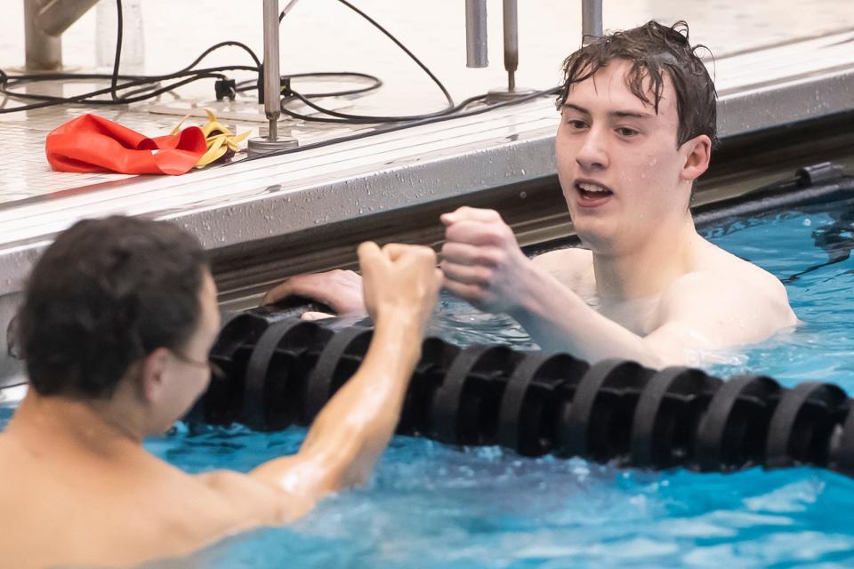 Susquehannock's Jacob Wade, right, won a pair of District 3 titles last year, and finished second and fourth in the state meet.