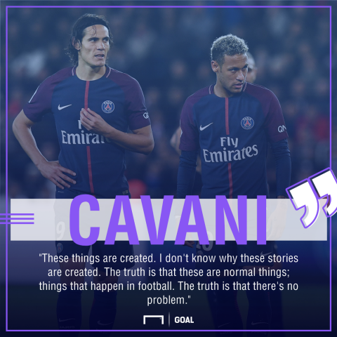 Edinson Cavani Neymar PSG no problem