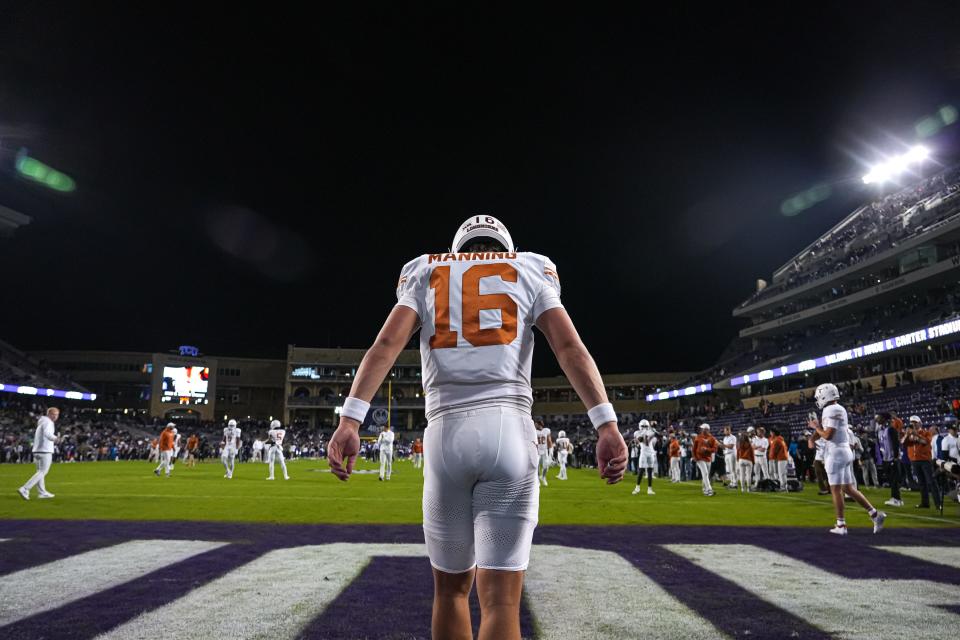 Texas quarterback Arch Manning has attempted only five passes in his first year as a Longhorn, but he finds himself as the team's primary backup to starter Quinn Ewers heading into Monday's CFP semifinal against Washington in the Sugar Bowl. He was the nation's No. 1 overall recruit coming out of high school.