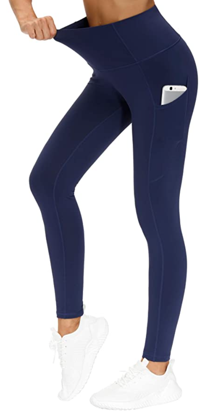 The Gym People Tummy Control Yoga Pants in Blue (Photo via Amazon)