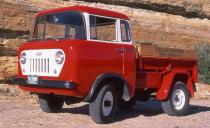 <p>There are few pickup trucks as cute as the FC-150, which was built on the same short wheelbase as the 4-cylinder Jeep CJ-5. How? They put the cab over the engine.<br>The idea of a cab-over-engine (COE) design makes sense because you can package a pickup truck in a much shorter chassis. The proportions made the FC-150 not only maneuverable ("FC" stands for Forward Control), but also frightening to drive at higher speeds. This Brooks Stevens-designed trucklet was, with only 70 horsepower, limited mechanically and aerodynamically to around 65 mph. More importantly, with such fantastic visibility, the FC was great fun to slip into 4WD and drive off pavement into the countryside.</p>