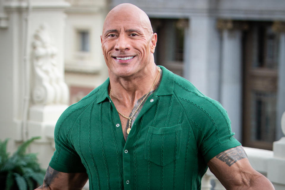 Closeup of Dwayne Johnson