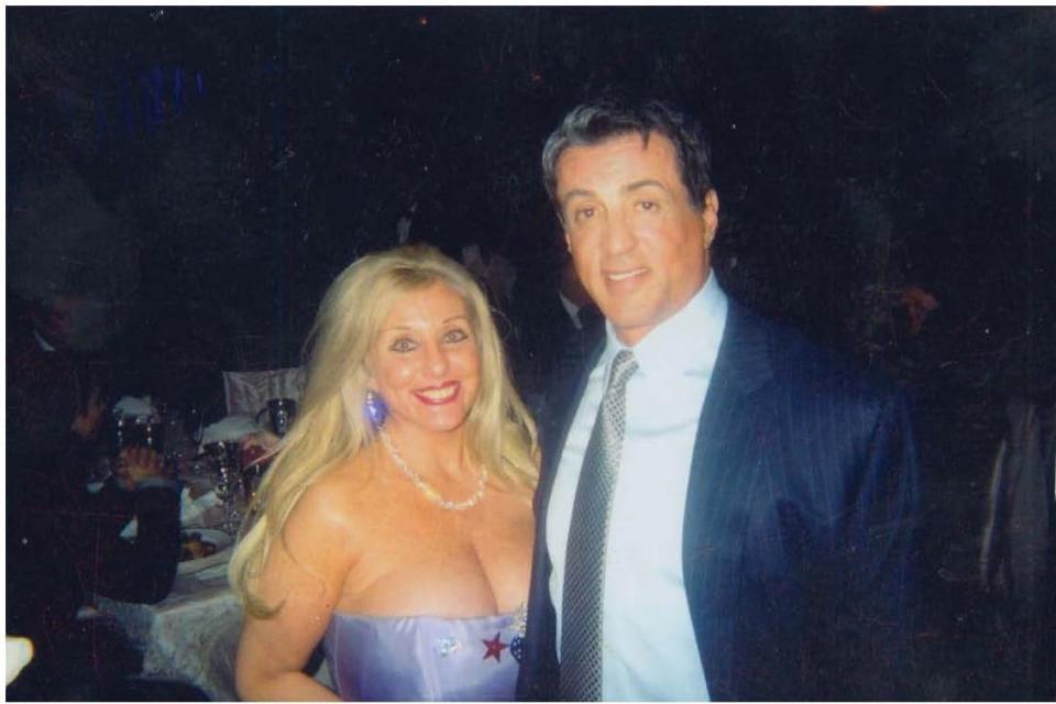 Sondra Fortunato with Sylvester Stallone.