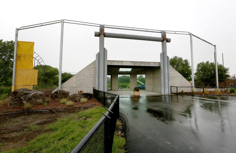 The Pride of the Prairie exhibit is still under construction, with a new area for the lions at the Rolling Hills Zoo that will double the size of their outdoor exhibit. Fencing is currently being installed.