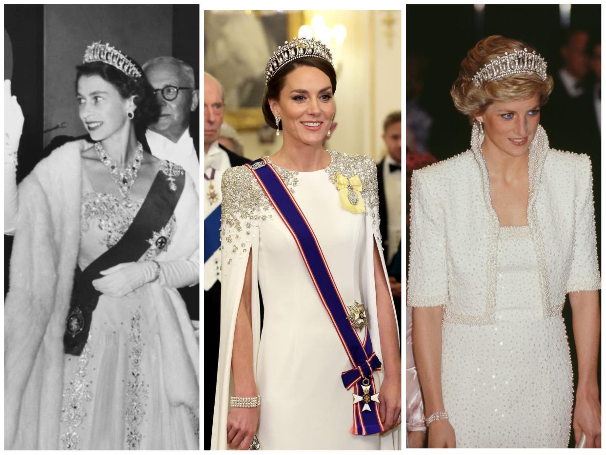 queen, kate middleton, princess diana tiara