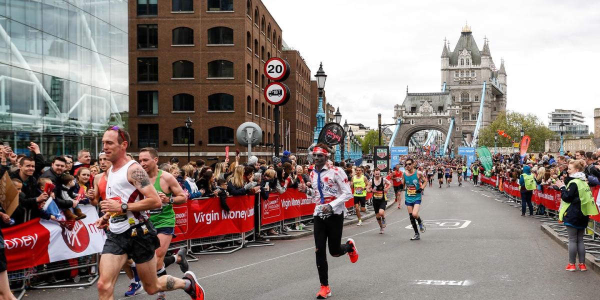 The London Marathon tracker allows you to follow the progress of