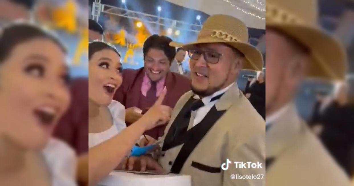 
Karely Ruiz, modelo de Only Fans, casi mete en aprietos a recién casado en su boda. Foto: Captura de video TikTok vía @lisotelo27
