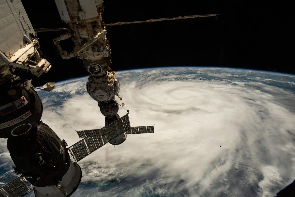 Hurricane Ian as seen from the International Space Station on 26 September, 2022 (Nasa)