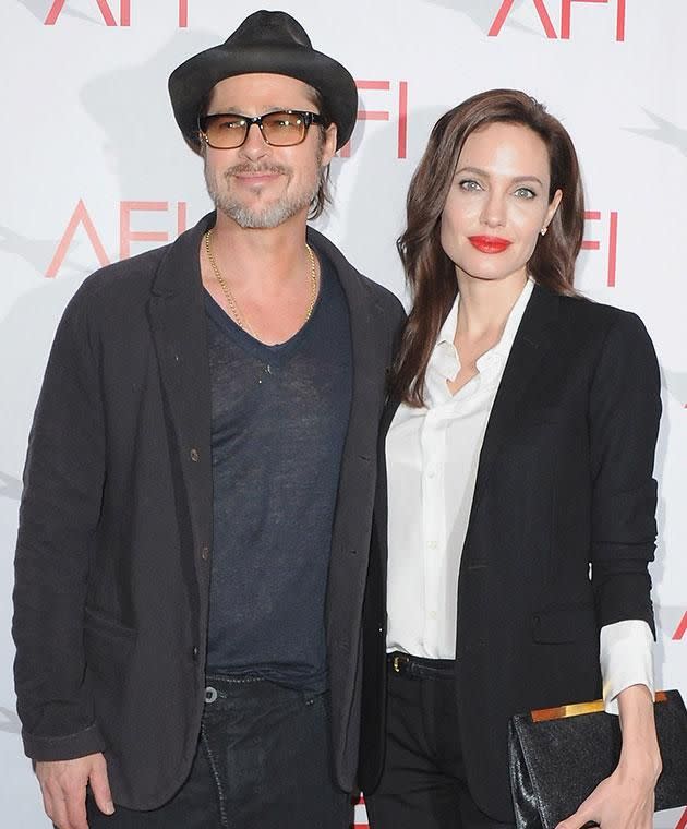 Brad and Ange dropped the bombshell news they were ending their 12 year marriage earlier this week. Photo: Getty images