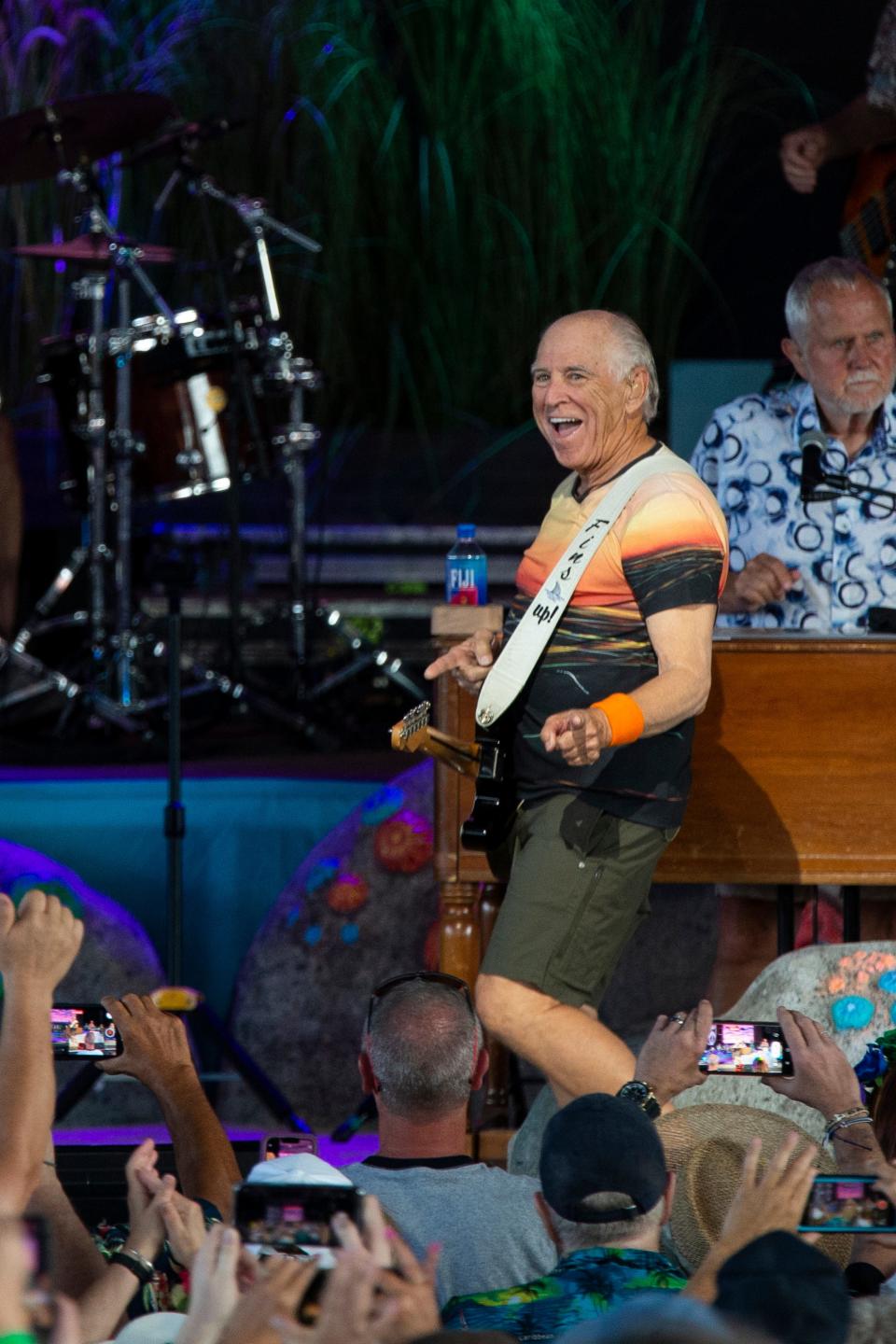 Jimmy Buffett and the Coral Reefer Band perform at Riverbend Music Center on Thursday, July 21, 2022 in Cincinnati.