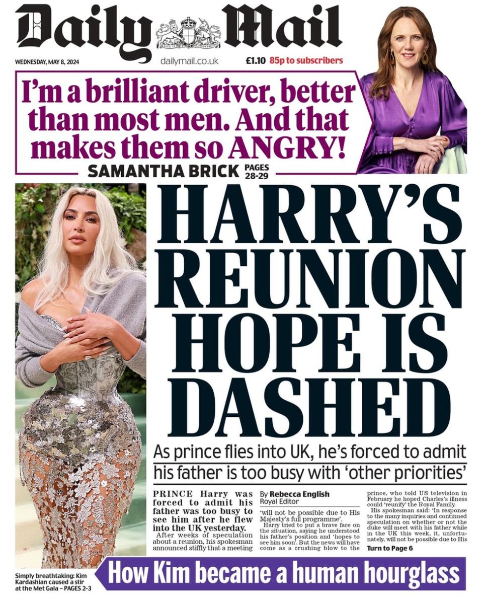 The Mail front page