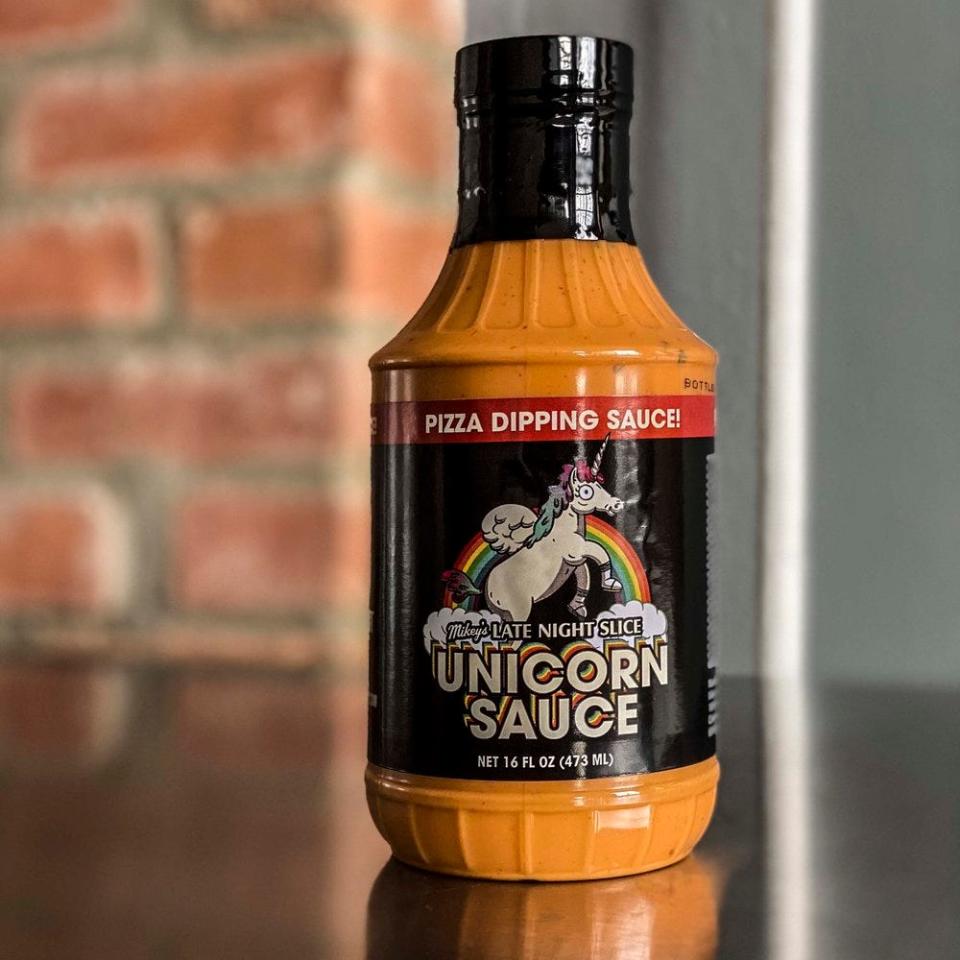 Unicorn Sauce from Mikey's Late Night Slice is now sold at Kroger stores.