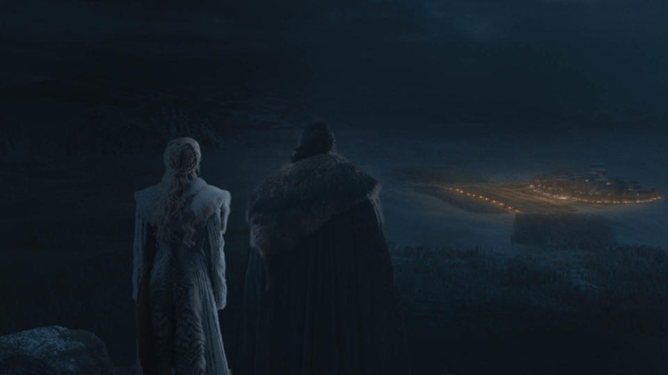 Emilia Clarke as Daenerys Targaryen and Kit Harington as Jon Snow. | Courtesy of HBO