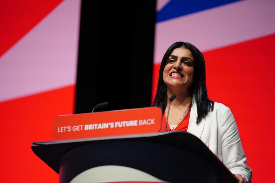 Shadow justice secretary Shabana Mahmood (Peter Byrne/PA) (PA Wire)