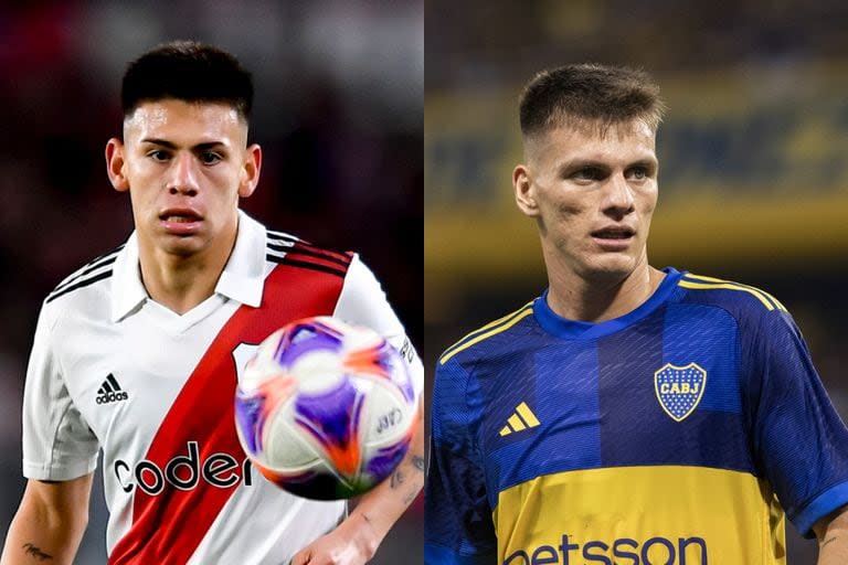 Claudio 'Diablito' Echeverri y Kevin Zenón, las joyas de River y Boca que podrían disputar su primer Superclásico este domingo