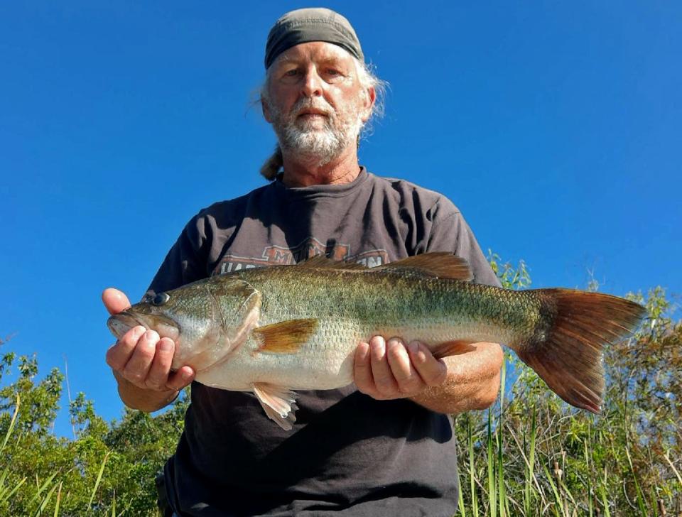 Dale Lindsey of Lakeland caught this 4 lb, 14 oz. largemouth bass at Tenoroc Public Use Area recently.