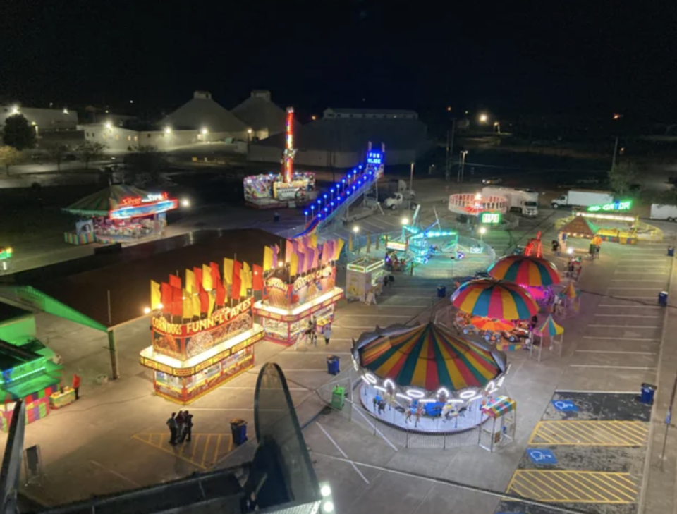 a deserted carnival