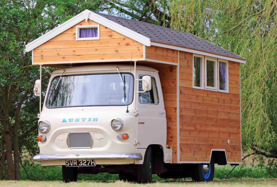 The compact Austin Camber Shed is owned by Stephen Alleyne in Norfolk, and is built on a classic Austin J4 pickup truck. (Pic: Supplied)