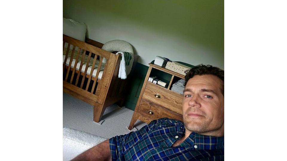 Henry Cavill shared this photo of his unborn baby's room