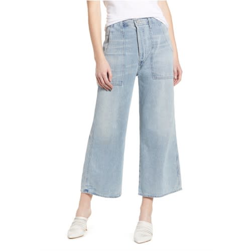 Eva Utility Crop Wide Leg Jeans. (Photo: Nordstrom)