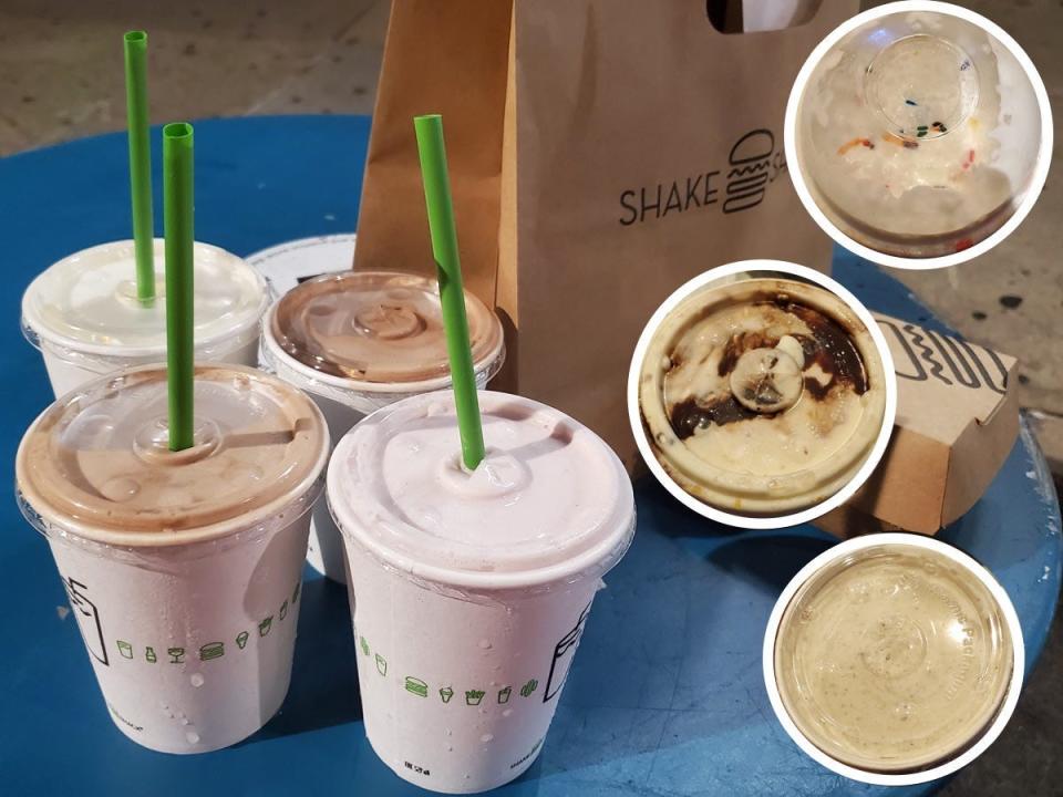 Strawberry, chocolate, vanilla, and more milkshakes from Shake Shack.