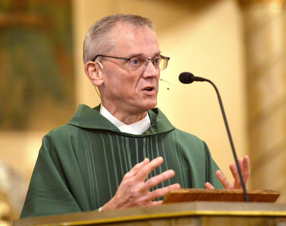 The Rev. Mark O'Hern is the pastor of three Catholic churches in Erie that partnered as part of Erie diocese's restructuring plan of 2016. The churches are Sacred Heart, St. Andrew and St. Paul.