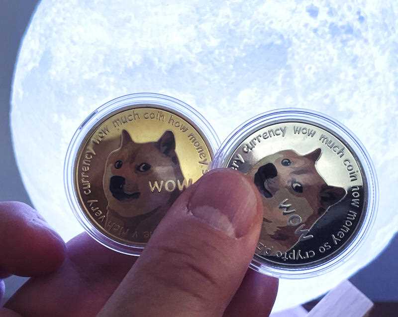 Dogecoin is pictured.