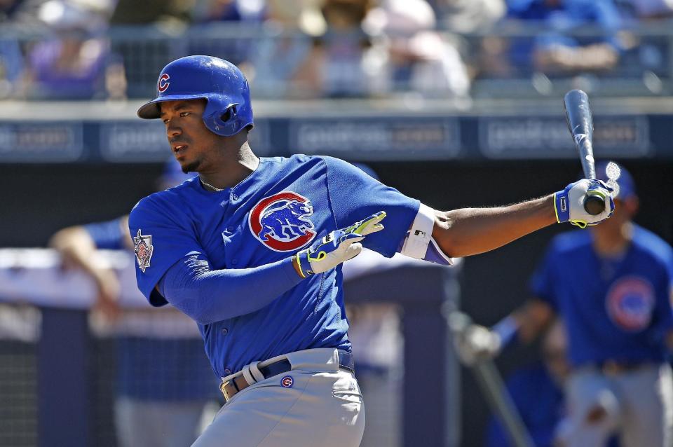 Outfielder Eloy Jimenez was traded to the White Sox in the Jose Quintana deal prior to the MLB trade deadline. (AP)