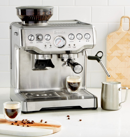 Breville BES870XL The Barista Express Espresso Maker (Photo: Macy’s)