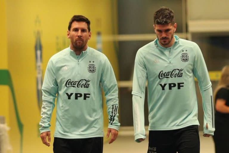 Lionel Messi y Rodrigo de Paul