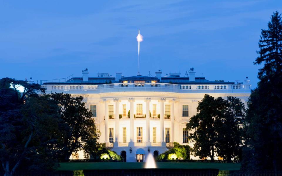 The White House, Washington DC, at night