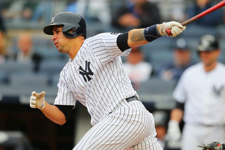 Gary Sanchez led the youth movement for the Yankees in 2016. (Getty Images/Mike Stobe)