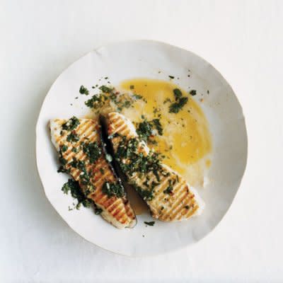 Grilled Halibut with Chimichurri