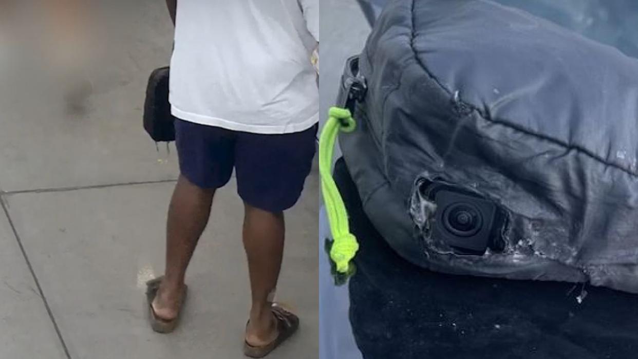 <div>Joshua Gaines was in possession of a GoPro camera concealed in a black bag that was used to secretly record young customers at Walmart, according to the Ocala Police Department. (Photo: Ocala Police Department)</div>