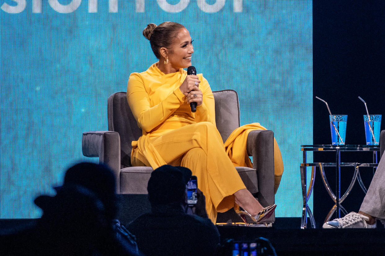 Jennifer Lopez spoke to Oprah Winfrey during "Oprah's 2020 Vision: Your Life in Focus Tour" and touched on her Oscars snub. (Photo: Emma McIntyre/Getty Images)