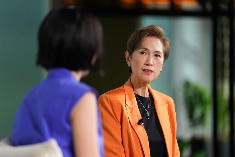 Singapore Minister for Communications and Information Josephine Teo speaks at the Reuters NEXT conference in Singapore