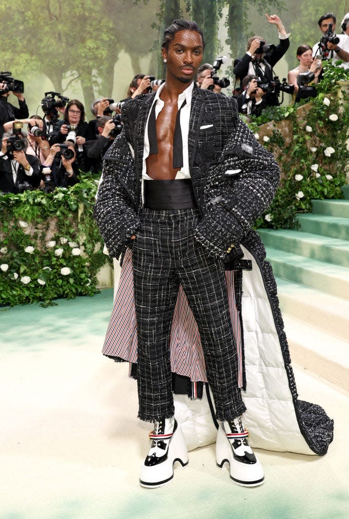 Alton Mason attends the 2024 Met Gala.