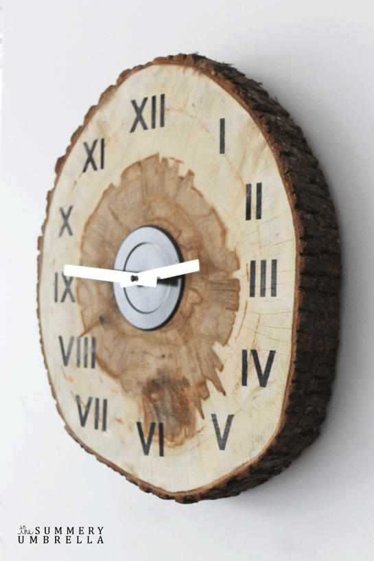 Wood Slice Clock