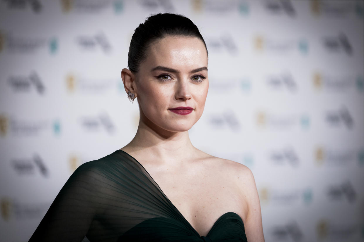 Daisy Ridley says she's been told she has an "intimidating" and "aggressive" demeanor. (Photo: Tristan Fewings/Getty Images)