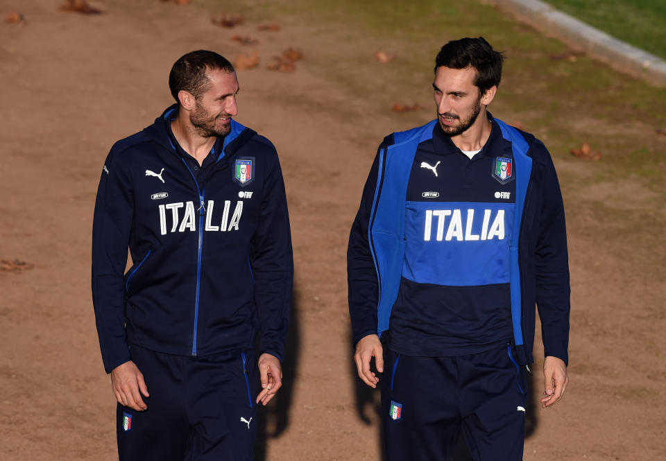 Giorgio Chiellini und Davide Astori spielten zusammen für Italien. (Bild: Getty Images)