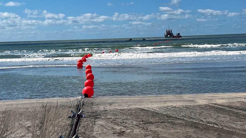 El cable submarino de Google en Las Toninas.